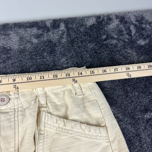 Free People Cargo Distressed Platoon Jogger Pants Pockets XS Button Fly Beige - Picture 9 of 15